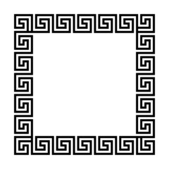 Square frame of simple greek pattern