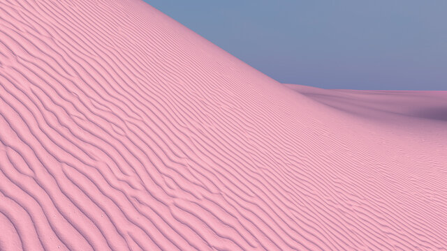 Pink desert dunes
