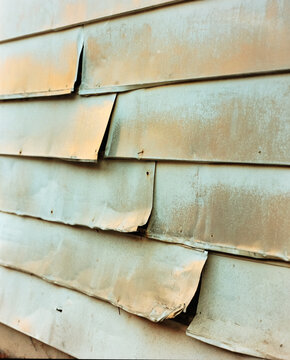 Broken Sheet Metal Siding