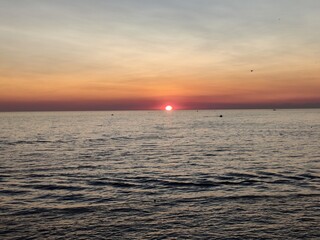 Fototapeta premium sunset over the sea