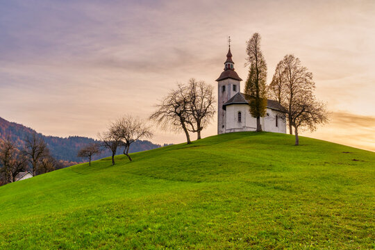 Saint Thomas Church at Sunset  