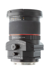 Tilt and Shift Lens isolated on white 