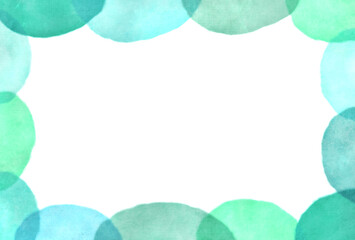 背景素材_水彩テクスチャ_緑