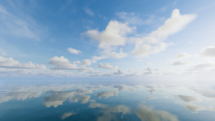 Clouds over the ocean