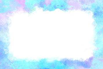 背景素材_水彩テクスチャ_紫と水色