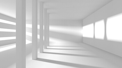 Obraz premium White Modern Background. Abstract Building Concept