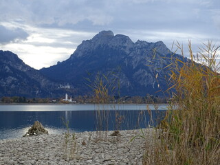 Gewitterwolken am Forggensee