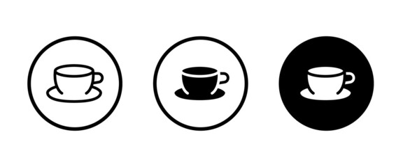 Cup of coffee, mug, tea icon Hot drink icon icons button, vector, sign, symbol, logo, illustration, editable stroke, flat design style isolated on white linear pictogram