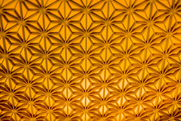 麻の葉模様_木の細工