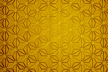 Fototapeta premium 麻の葉模様_木の細工