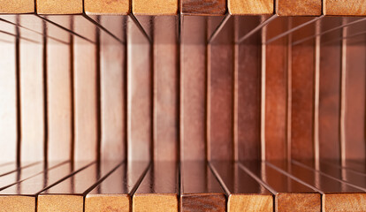 3D dark wood table studio background textured for product display with copy space for display of content design.Banner for advertise product on website.3d rendering stock photo