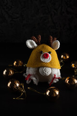 snowman with christmas tree