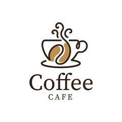 Obraz na płótnie Canvas Coffee Cup Logo design template for cafe, restaurant company