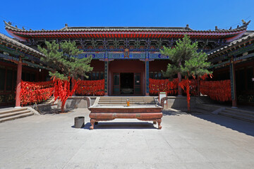 Obraz premium Chinese classical temple architectural landscape, North China