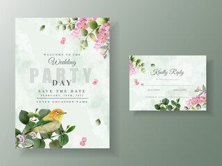 Greenery eucalyptus wedding invitations