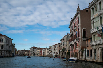 water gondola venice on canals in italy