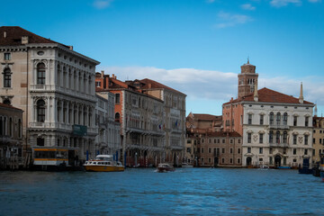 water gondola venice on canals in italy