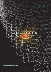 Digital technology abstract background. Artificial intelligence, deep learning and big data concept.