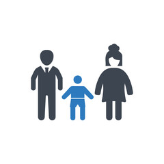 Family group insurance icon