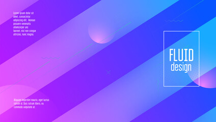 Digital Cover. Wavy Landing Page. Spectrum Magazine. Trendy Page. Art Geometric Background. Gradient Design. Modern Pattern. Purple Bright Shape. Magenta Digital Cover