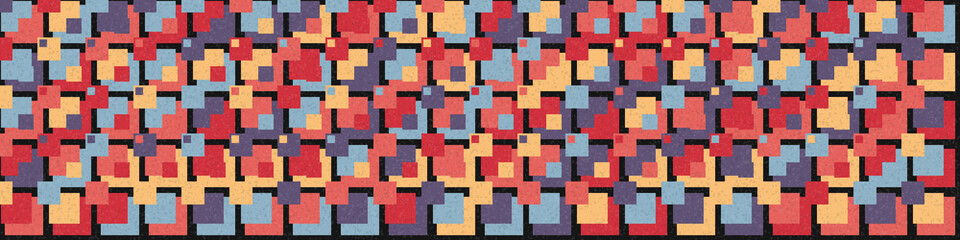 Abstract Geometric Pattern generative computational art illustration