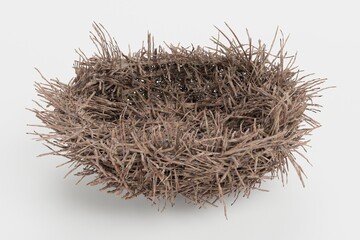 Realistic 3D Render of Nest