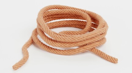 Realistic 3D Render of Rope