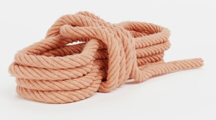 Realistic 3D Render of Rope
