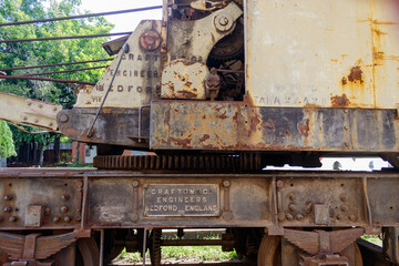Fototapeta na wymiar old train locomotive