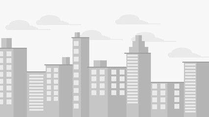 City skyline landscape vector illustration