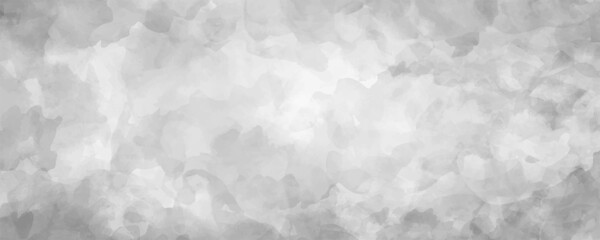 Vector watercolor art background. Grey watercolour texture for cards or banner. Hand drawn marble. Stucco. Cement. Smoke. Grey clouds. Sky. Stone vector template for design.