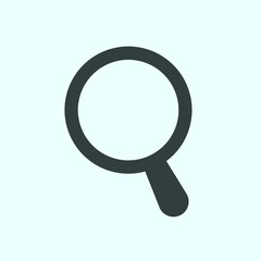 search icon, flat vector graphic on isolated background. - Vector