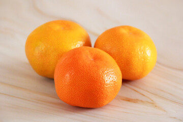 fresh round orange tangerine fruit