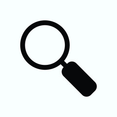 search icon, flat vector graphic on isolated background. - Vector