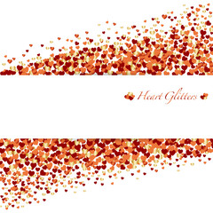 ハート型のラメ背景