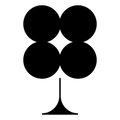 Abstract Geometric Black And White Design With Trees. Black And White Modern Poster. Abstract Wall Art. Digital Art Of Interior Decoration For Print