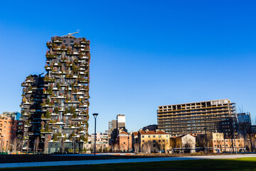Milan and its skyscrapers,Milan,Italy