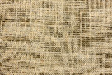 Brown burlap with beautiful canvas texture of brown fabric in retro style with beautiful brown...