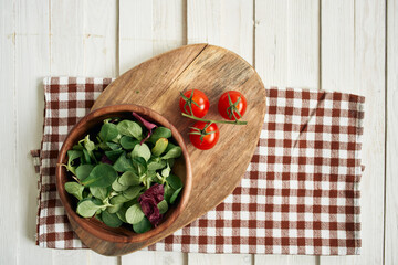 salad plate ingredients fresh food vegetables kitchen