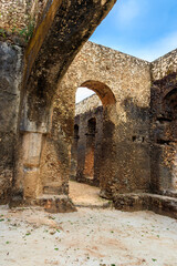 Fototapeta na wymiar Ruins of Mtoni palace in Zanzibar, Tanzania