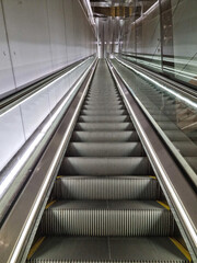 View of escalator stairs going up