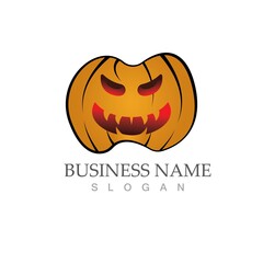 halloween logo vector illustration icon