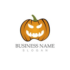 halloween logo vector illustration icon