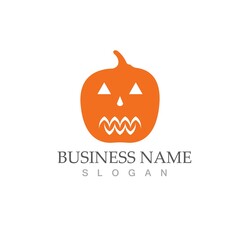 halloween logo vector illustration icon