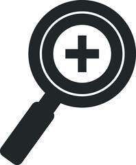 Fototapeta premium Diagnosis Icon, health care icon vector