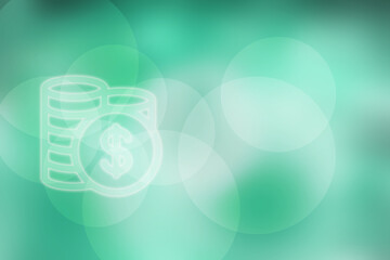 2d illustration dollar gold coin bussiness background concept
