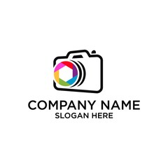 colorful photography industry abstract logo