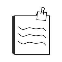 paper, documents, file icon with editable stroke