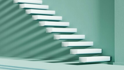 Scène abstraite avec escaliers. © Alexandre