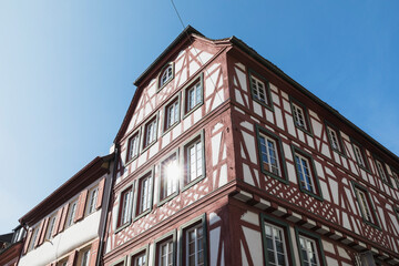 Germany, Rhineland-Palatinate, Neustadt an der Weinstrasse, Historic half-timbered estate